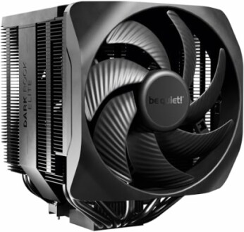 Schwarzer CPU-Kühler von be quiet!