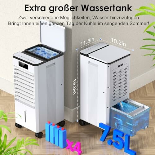 miubaao Luftkühler 4 in 1