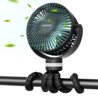 Flexibler Ventilator mit grünen Blättern