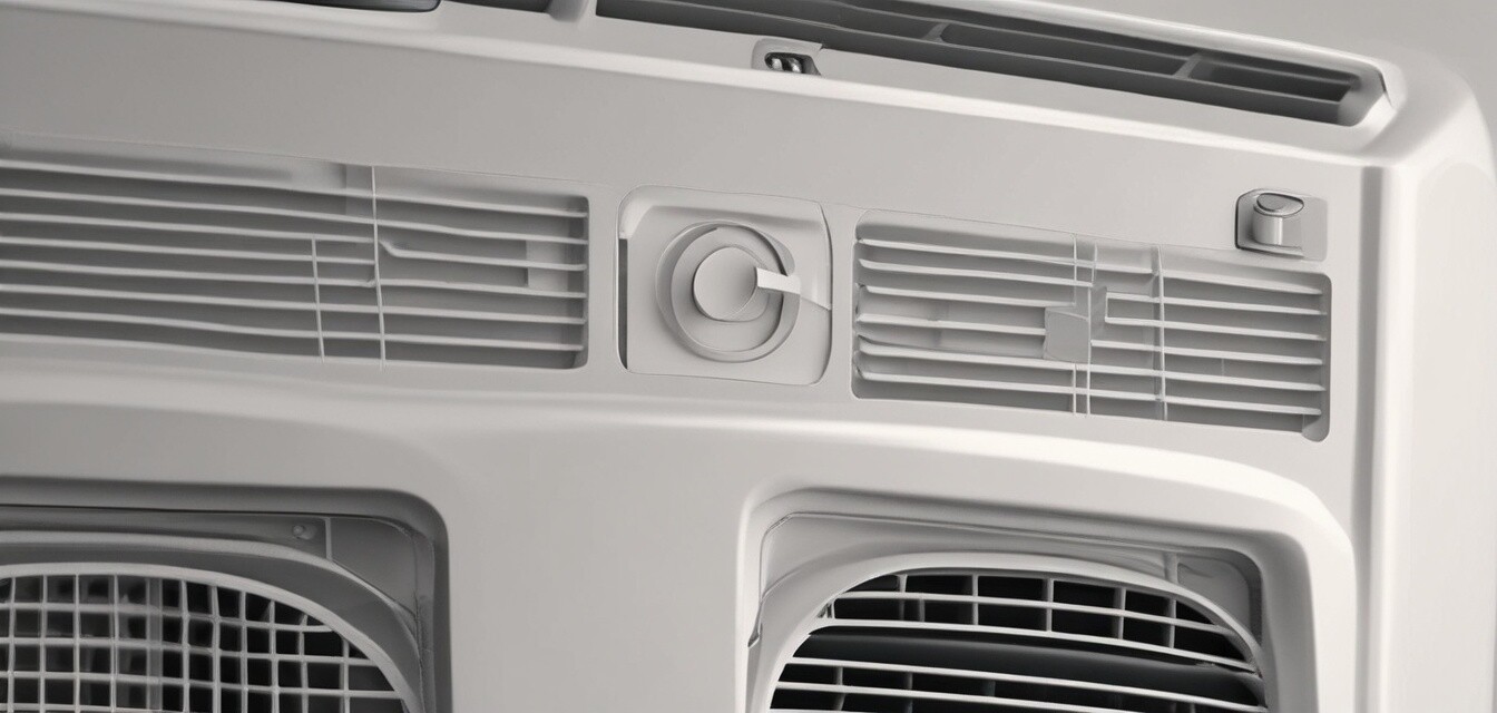 Close-up of a modern air cooler
