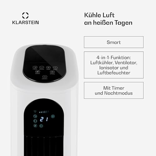 Klarstein Luftkühler mit Smart- und Nachtmodus