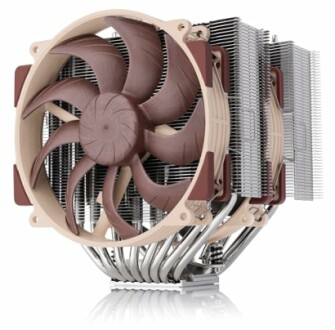 Großer CPU-Kühler mit Lüfter und Kühlrippen.