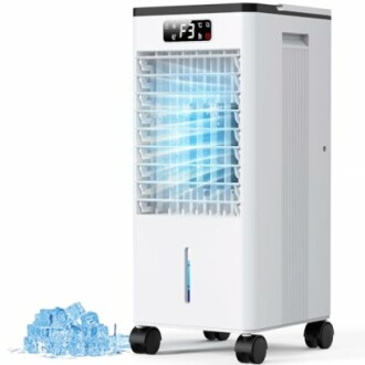 Tragbarer Luftkühler mit Eiswürfeln
