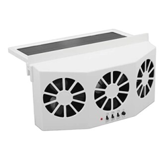 Solarbetriebener Auto-Ventilator mit drei Lüftern