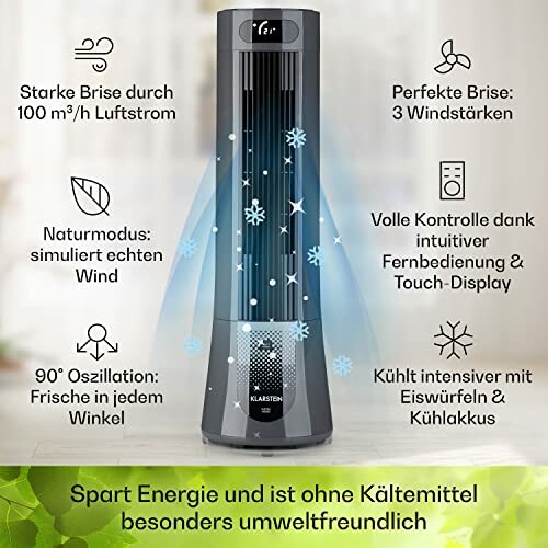 Turmventilator mit Funktionen und Vorteilen.